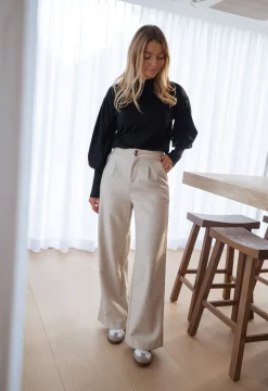 Pantalons-EASY-CLOTHES Pantalon Marcus - beigeEasy Clothes Beige