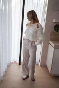 Pantalons-EASY-CLOTHES Pantalon Marcus - beigeEasy Clothes Beige       