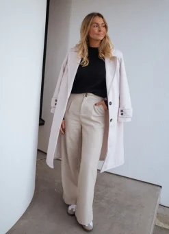 Pantalons-EASY-CLOTHES Pantalon Marcus - beigeEasy Clothes Beige       