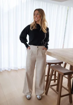 Pantalons-EASY-CLOTHES Pantalon Marcus - beigeEasy Clothes Beige       