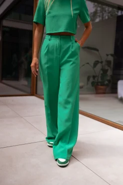 Pantalons-EASY-CLOTHES Pantalon Marius - vertEasy Clothes Vert       