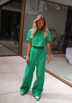 Pantalons-EASY-CLOTHES Pantalon Marius - vertEasy Clothes Vert       