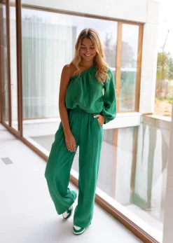 Pantalons-EASY-CLOTHES Pantalon Sacha - vertEasy Clothes Vert       