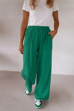 Pantalons-EASY-CLOTHES Pantalon Sacha - vertEasy Clothes Vert       