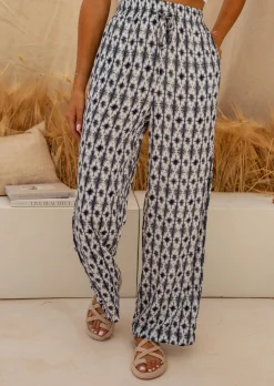 Pantalons-EASY-CLOTHES Pantalon Simona - Tie & Dye - Fluide & ConfortableEasy Clothes En tie & dye