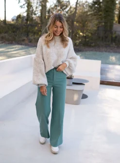 Pantalons-EASY-CLOTHES Pantalon Soda - vertEasy Clothes Vert       