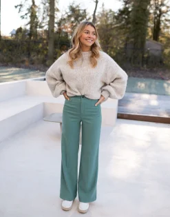 Pantalons-EASY-CLOTHES Pantalon Soda - vertEasy Clothes Vert       
