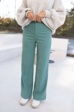 Pantalons-EASY-CLOTHES Pantalon Soda - vertEasy Clothes Vert       