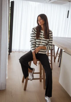 Pantalons-EASY-CLOTHES Pantalon Sulli CREATION - noirEasy Clothes Noir       