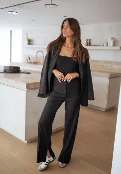 Pantalons-EASY-CLOTHES Pantalon Sulli CREATION - noirEasy Clothes Noir       