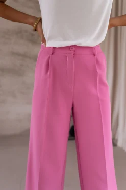 Pantalons-EASY-CLOTHES Pantalon Tudy - roseEasy Clothes Rose       