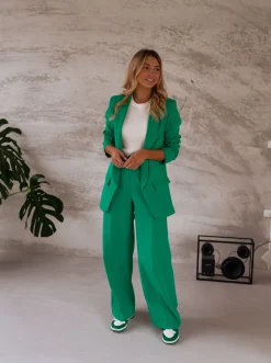 Pantalons-EASY-CLOTHES Pantalon Tudy - vertEasy Clothes Vert       