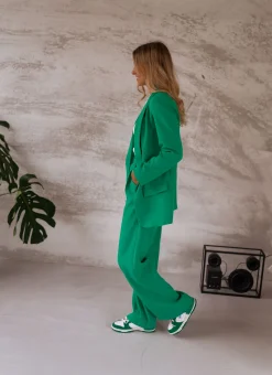 Pantalons-EASY-CLOTHES Pantalon Tudy - vertEasy Clothes Vert       