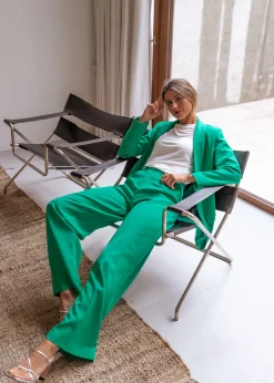 Pantalons-EASY-CLOTHES Pantalon Tudy - vertEasy Clothes Vert       