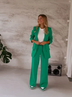 Pantalons-EASY-CLOTHES Pantalon Tudy - vertEasy Clothes Vert       