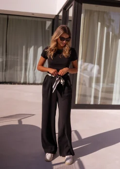 Pantalons-EASY-CLOTHES Pantalon Vanina - noirEasy Clothes Noir       