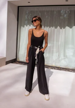Pantalons-EASY-CLOTHES Pantalon Vanina - noirEasy Clothes Noir       
