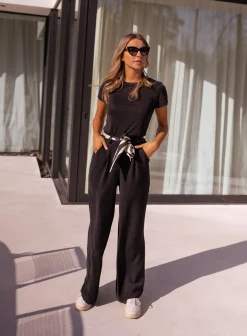 Pantalons-EASY-CLOTHES Pantalon Vanina - noirEasy Clothes Noir       