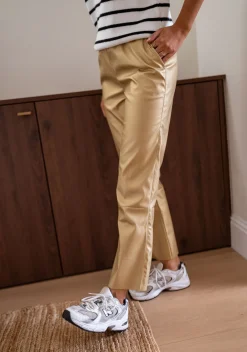 Pantalons-EASY-CLOTHES Pantalon Victoire - doréEasy Clothes Doré       