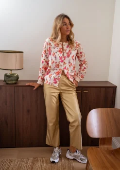 Pantalons-EASY-CLOTHES Pantalon Victoire - doréEasy Clothes Doré       