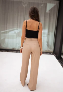 Pantalons-EASY-CLOTHES Pantalon Victor - beigeEasy Clothes Beige       
