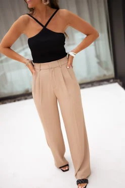 Pantalons-EASY-CLOTHES Pantalon Victor - beigeEasy Clothes Beige       