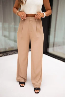 Pantalons-EASY-CLOTHES Pantalon Victor - beigeEasy Clothes Beige       