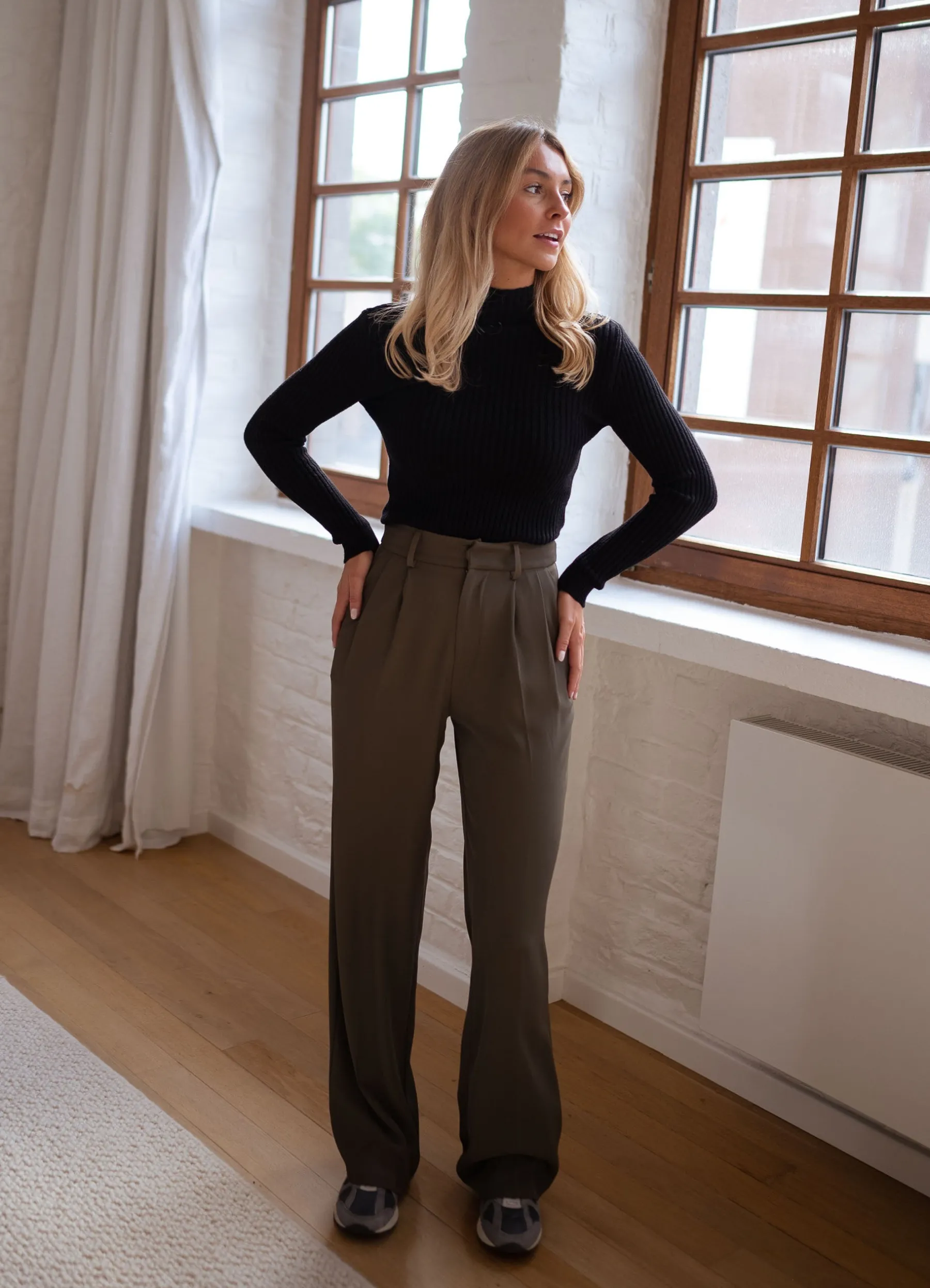 Pantalons-EASY-CLOTHES Pantalon Victor - kakiEasy Clothes Kaki