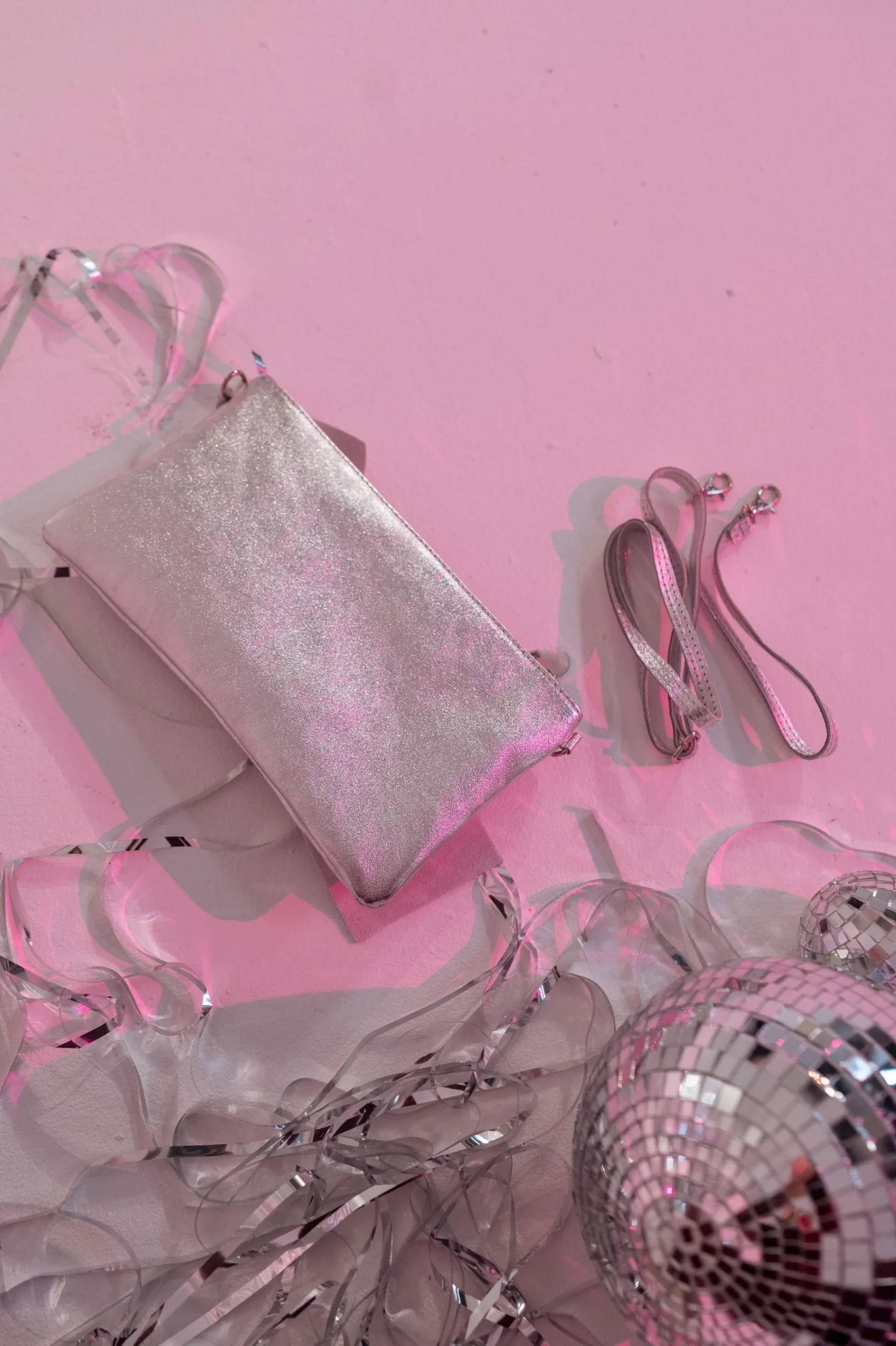 Sacs & Pochettes-EASY-CLOTHES Pochette Amil - argentéeEasy Clothes Argentée