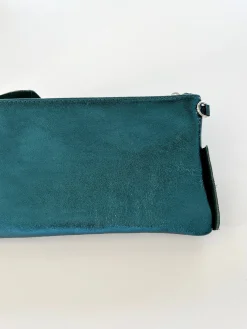Sacs & Pochettes-EASY-CLOTHES Pochette Amil - vert canard brillanteEasy Clothes Vert canard brillante       