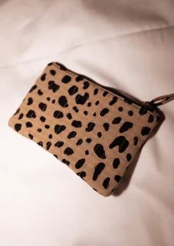 Sacs & Pochettes-EASY-CLOTHES Pochette Amy - Taupe à Tâches - Logo AmourEasy Clothes Taupe à tâches       