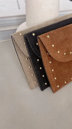 Sacs & Pochettes-EASY-CLOTHES Pochette Bil - en cuir camelEasy Clothes En cuir camel       