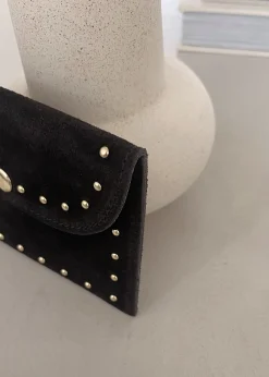 Sacs & Pochettes-EASY-CLOTHES Pochette Bil - en cuir noirEasy Clothes En cuir noir       