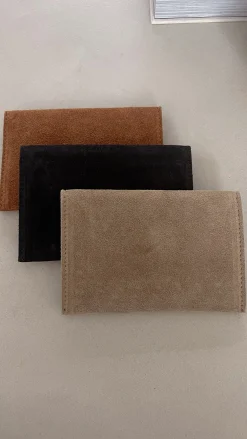 Sacs & Pochettes-EASY-CLOTHES Pochette Bil - en cuir noirEasy Clothes En cuir noir       