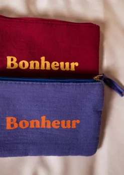 Sacs & Pochettes-EASY-CLOTHES Pochette Bonheur - Bordeaux - Accessoires Easy Clothes Bordeaux