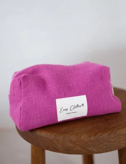 Sacs & Pochettes-EASY-CLOTHES Pochette Easy Clothes CREATION - fuchsia en lin Fuchsia en lin       