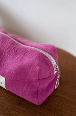 Sacs & Pochettes-EASY-CLOTHES Pochette Easy Clothes CREATION - fuchsia en lin Fuchsia en lin       