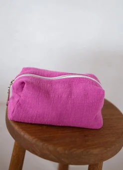 Sacs & Pochettes-EASY-CLOTHES Pochette Easy Clothes CREATION - fuchsia en lin Fuchsia en lin       