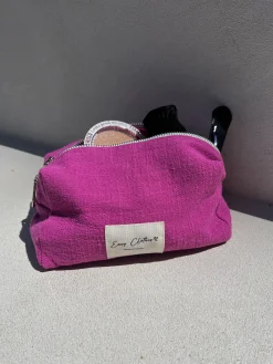 Sacs & Pochettes-EASY-CLOTHES Pochette Easy Clothes CREATION - fuchsia en lin Fuchsia en lin       