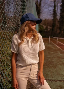 Chemisiers & Blouses-EASY-CLOTHES Polo Laurane - écruEasy Clothes Écru       