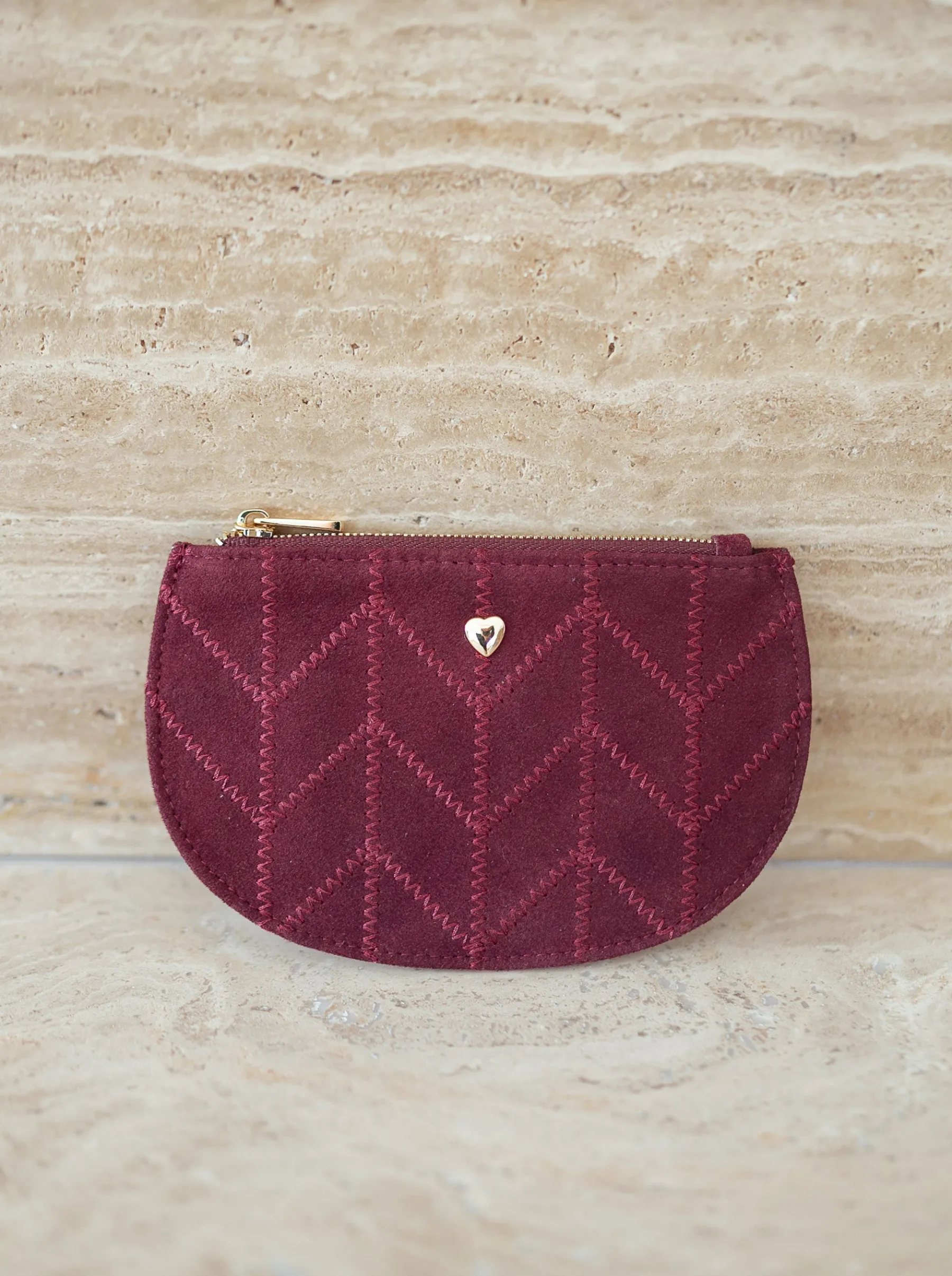 Sacs & Pochettes-EASY-CLOTHES Porte monnaie Toina - bordeauxEasy Clothes Bordeaux
