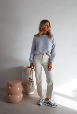 Pulls & Gilets-EASY-CLOTHES Pull Adixia - Gris Perle - Vêtements FemmeEasy Clothes Gris perle       