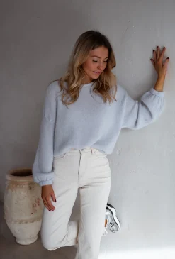 Pulls & Gilets-EASY-CLOTHES Pull Adixia - Gris Perle - Vêtements FemmeEasy Clothes Gris perle       