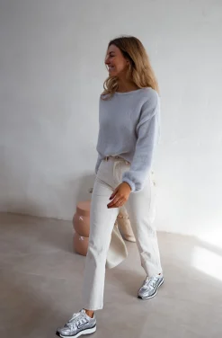 Pulls & Gilets-EASY-CLOTHES Pull Adixia - Gris Perle - Vêtements FemmeEasy Clothes Gris perle       
