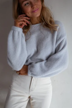 Pulls & Gilets-EASY-CLOTHES Pull Adixia - Gris Perle - Vêtements FemmeEasy Clothes Gris perle       