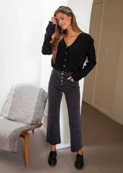 Pulls & Gilets-EASY-CLOTHES Pull Aurélien - noirEasy Clothes Noir       