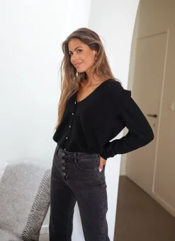 Pulls & Gilets-EASY-CLOTHES Pull Aurélien - noirEasy Clothes Noir       
