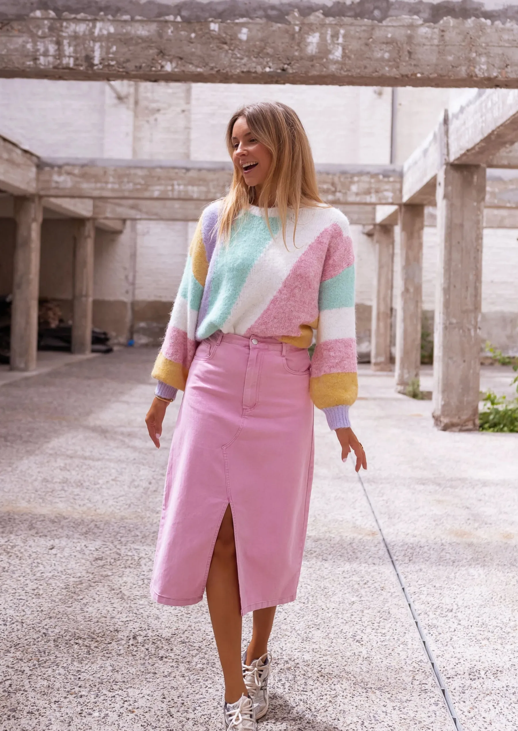Pulls & Gilets-EASY-CLOTHES Pull Bita Pastel - Doux & Confort - MutlicoloreEasy Clothes Pastel