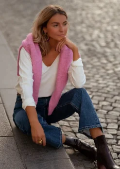 Pulls & Gilets-EASY-CLOTHES Pull Bouma - Écru - Made In Italy - Taille UniqueEasy Clothes Écru       