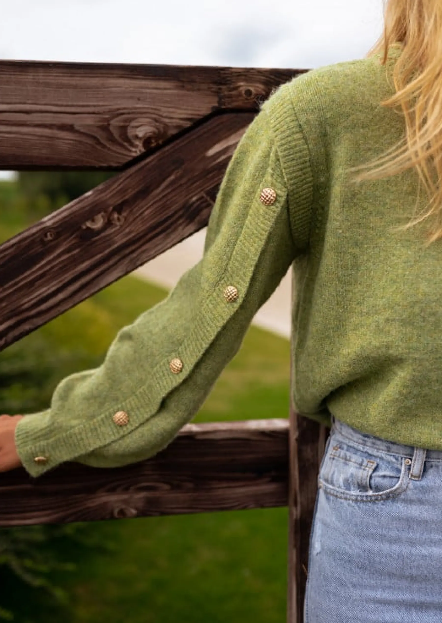 Pulls & Gilets-EASY-CLOTHES Pull Carla - Couleur Olive - Loose - Taille UniqueEasy Clothes Olive
